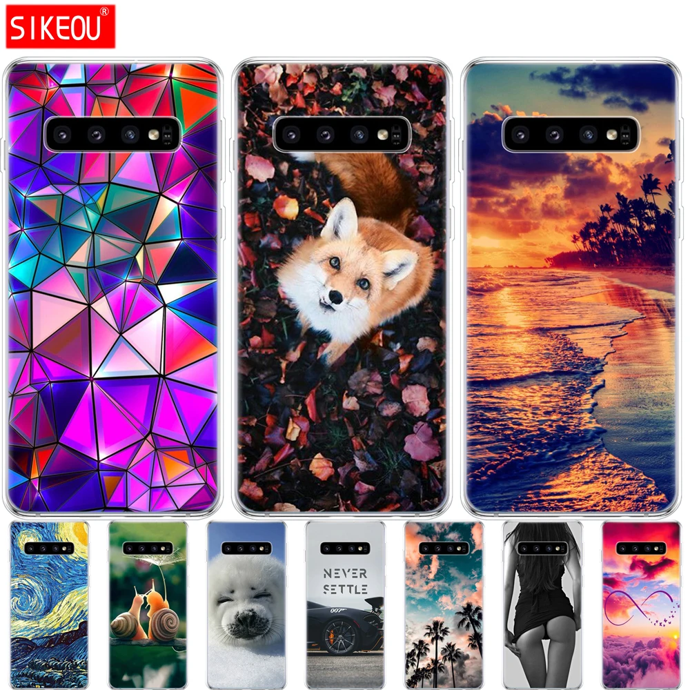 Чехол для Samsung Galaxy S10 чехол телефона E силиконовый мягкий Plus G975F искусственная кожа
