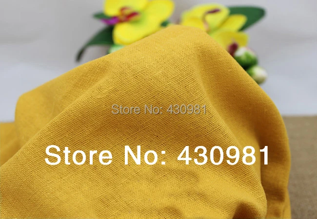 100*140 см простой золотой материал для шитья хлопок лен китайская ткань | Дом и сад