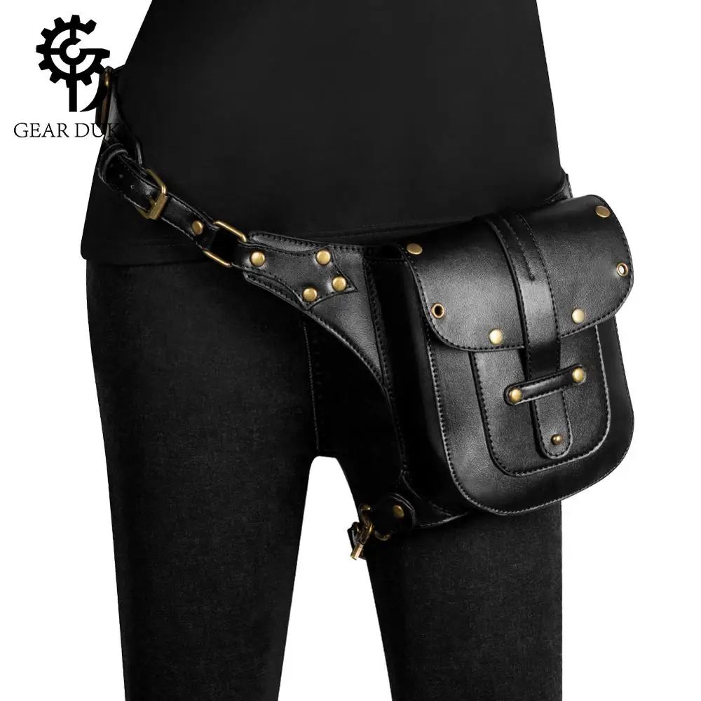 Сумка на пояс для мужчин и женщин GearDuke мотоциклетная сумка в стиле панк рок