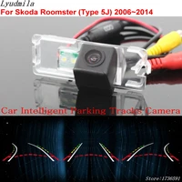 lyudmila car intelligent parking tracks camera for skoda roomster type 5j 20062014 car back up reverse rear view camera