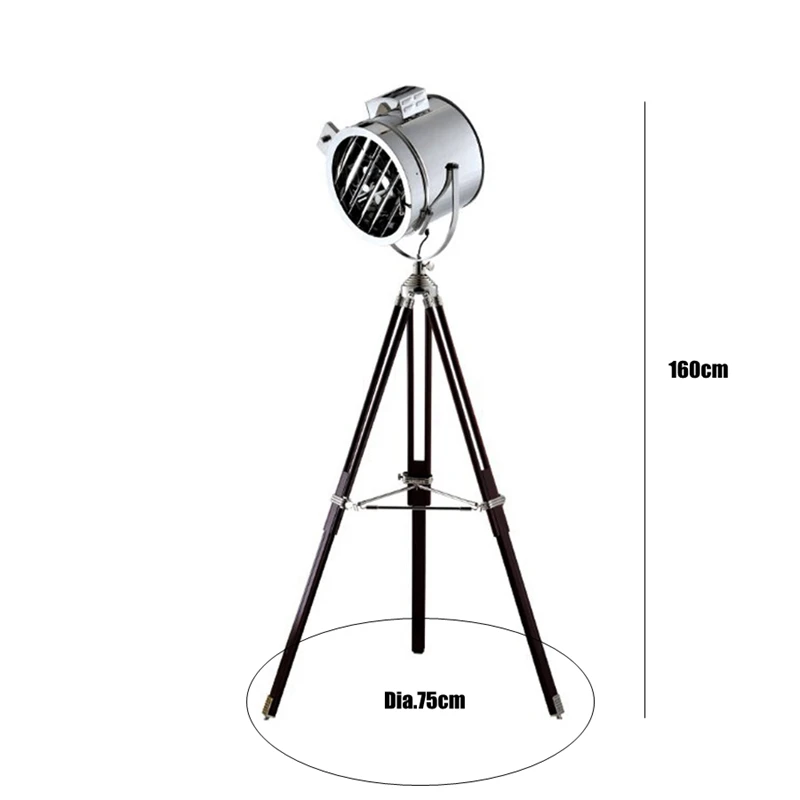 Nordic Floor Lamp Search floor Light wood Tripod leg metal lampshade Lights Fixture chrome gold color bulb standing lamp | Освещение