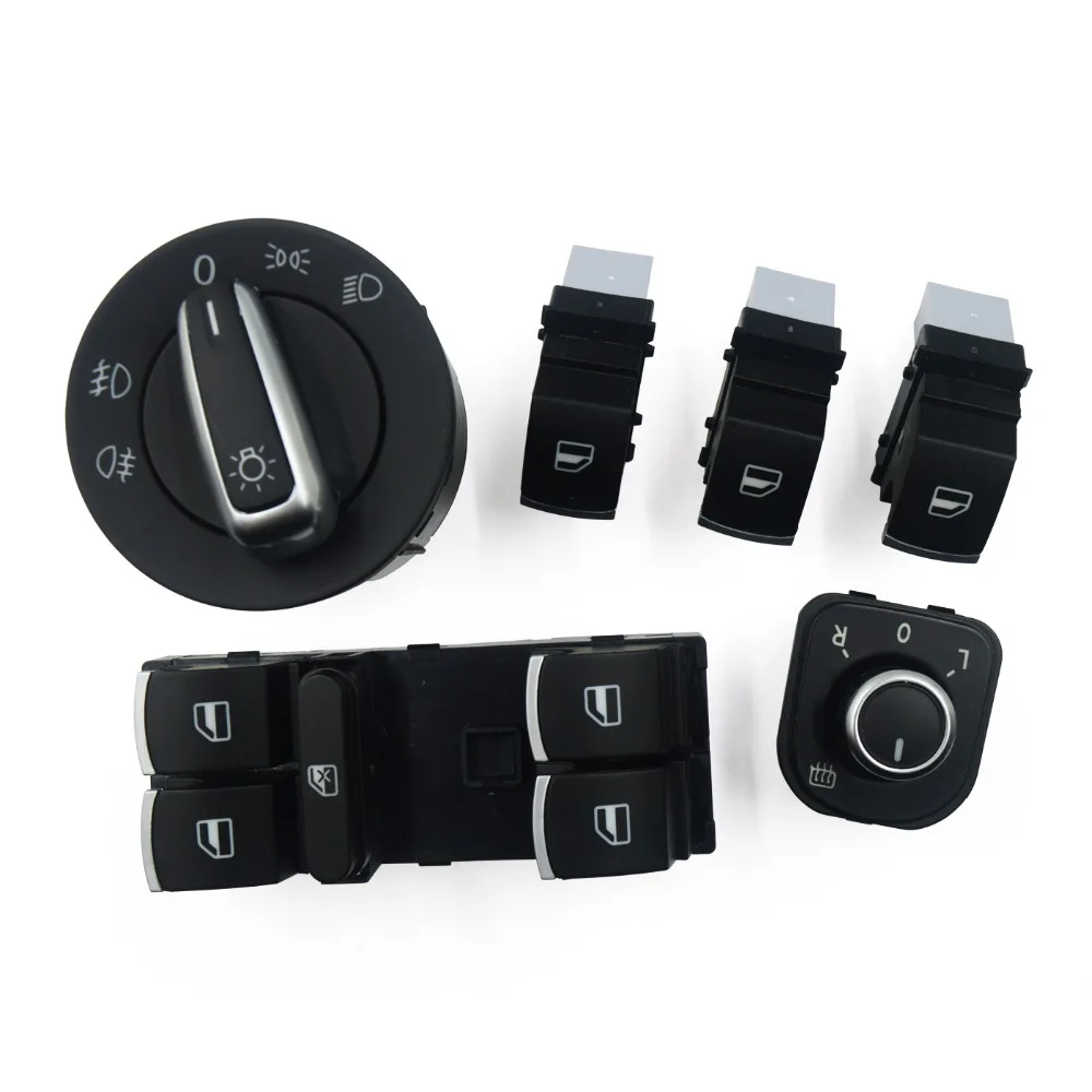 Переключатель фар на зеркало и окно для VW Golf 5 6 GTI Mk5 Mk6 Jetta Passat B6 Touran Tiguan SEAT ALHAMBRA 959 565B
