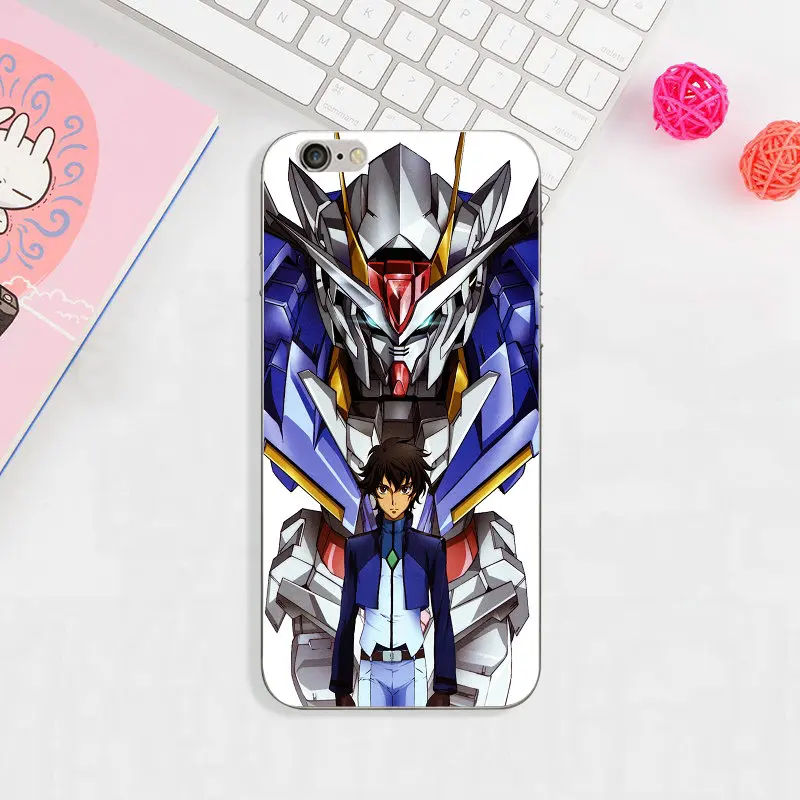 Cartoon Games Gundam Soft Clear TPU Silicon Mobile Phone Case For iphone 4 4s 5 5s se 6 6s plus 7 7plus 8 8plus X XR XS MAX | Мобильные