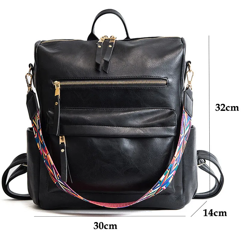 

Women Backpacks Travel Bags Ribbon Large Capacity School Bags For Youth Shoulder Bag Multifunction Backpack High Quality Leather