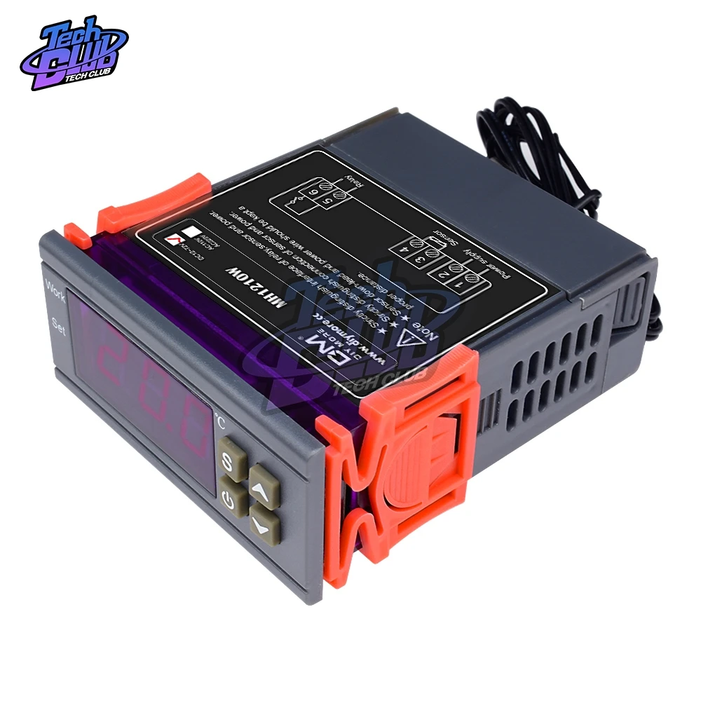 MH1210W термостат 9-72V 110V/220V 10A цифровой термометр терморегулятор регулятор