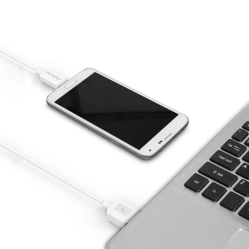Dodocool Мягкий TPE Micro USB к USB 3A зарядный кабель синхронизации 3,3 фута/1 м белый для микро USB-заряженных телефонов, планшетов и других устройств