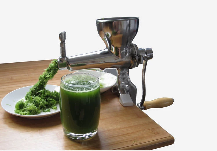 Ручная Соковыжималка из нержавеющей стали для пшеничной соломы ручная