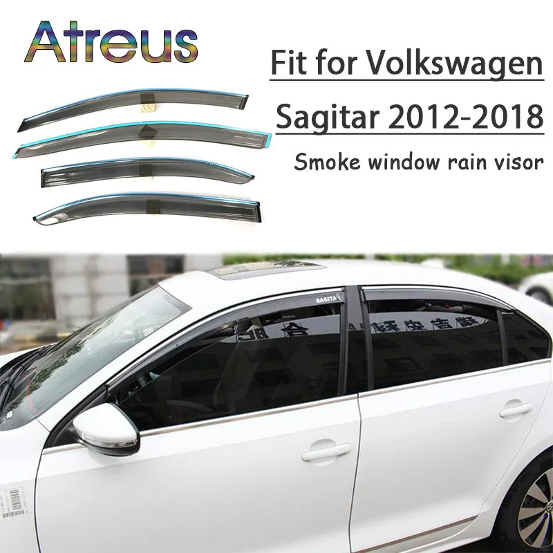 

Atreus 1 комплект ABS дождевой дым окно козырек автомобильный дефлектор для защиты от ветра для VW Sagitar 2012 2013 2014 2015 2016 2017 2018 аксессуары