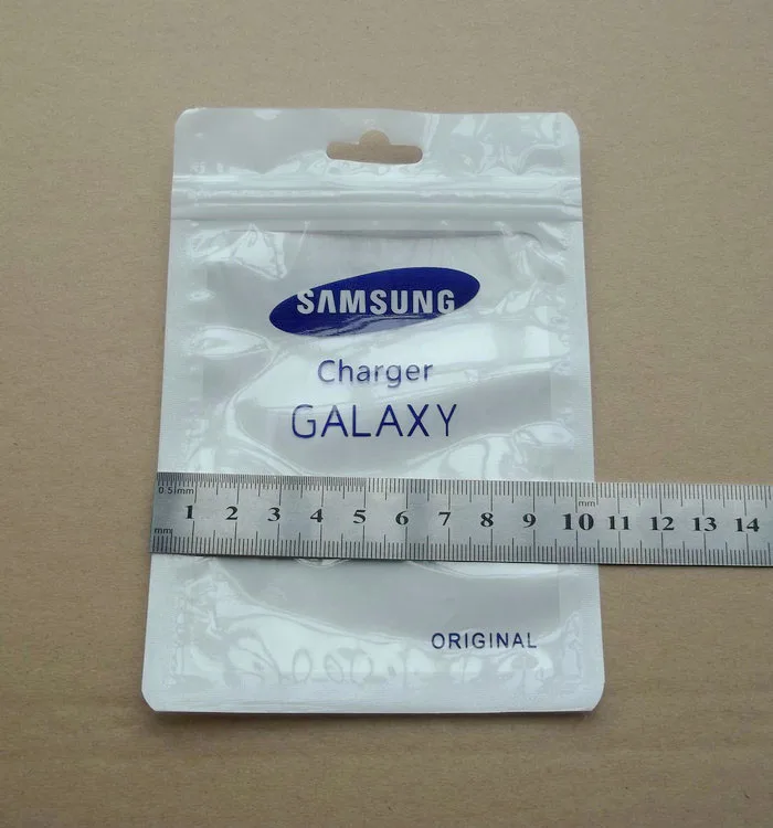 Прозрачный белый пластиковый пакет для samsung galaxy на молнии 10 5 х15 см полиэтиленовый