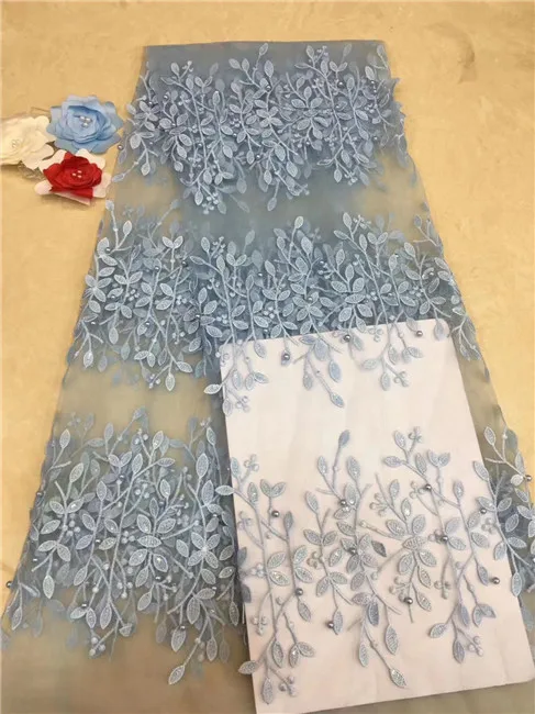 Модная африканская кружевная ткань высокого качества Персиковое кружево