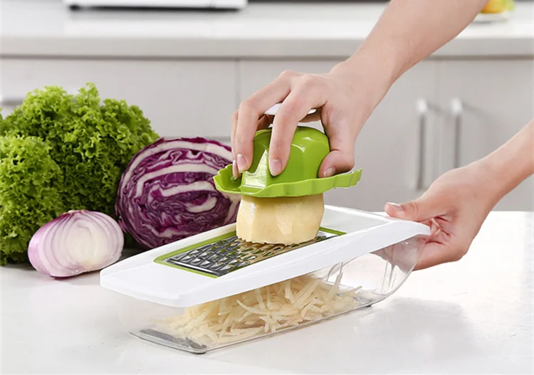 Lmetjma мандолина slicer руководство овощерезка с 5 лезвий картофель морковь терка для овощей Лук срез LK0728J