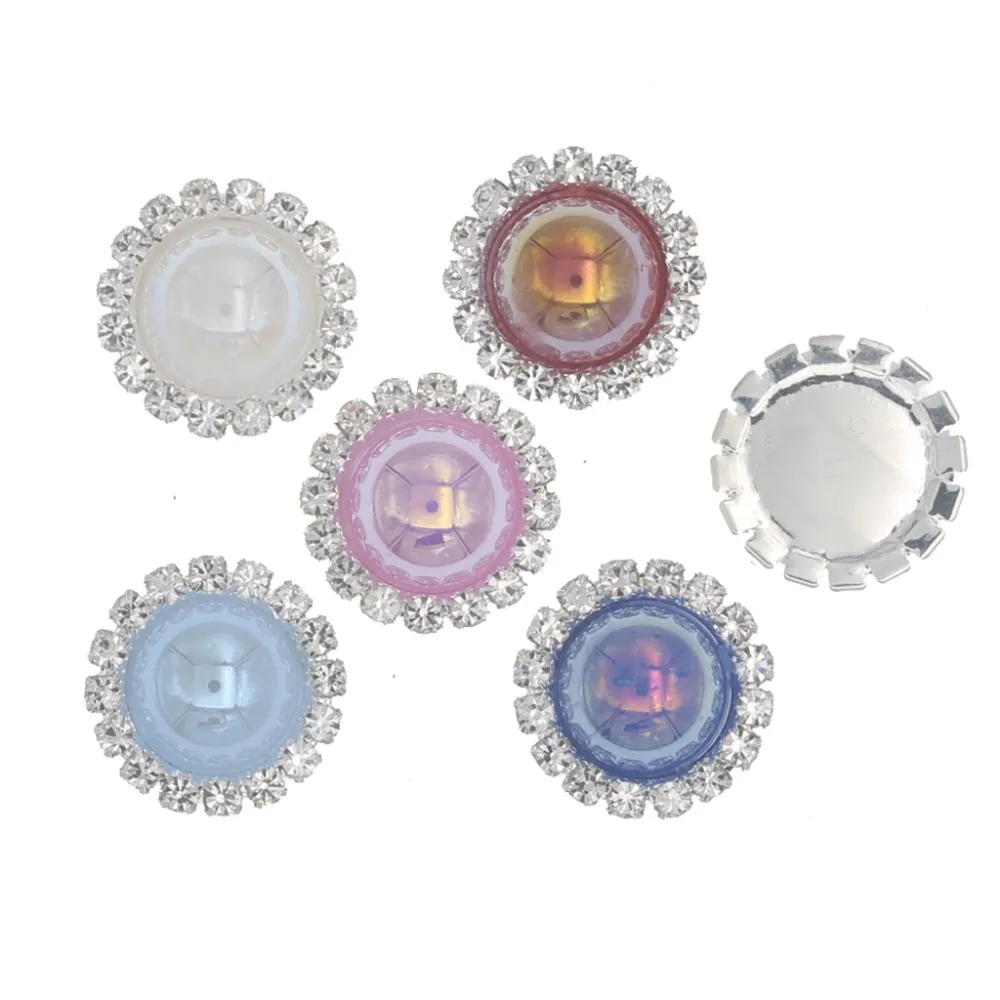 Стразы пуговицы для украшения жемчужные стразы латунная аппликация платья