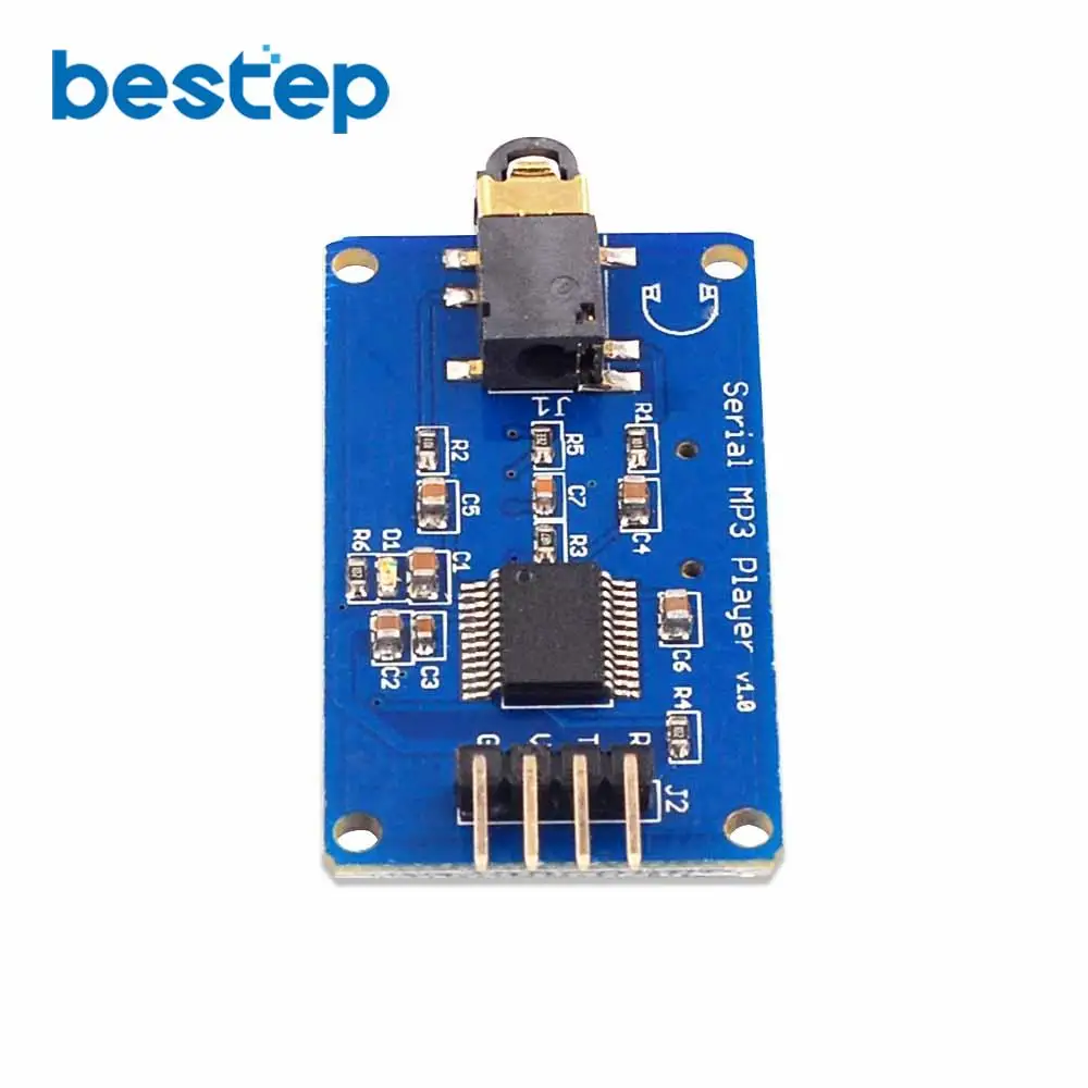 YX5300 UART TTL серийный модуль управления MP3 плеером Поддержка MP3/WAV Micro SD/SDHC карты для