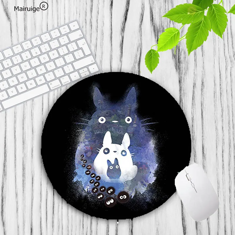 Mairuige большая акция милый игровой круглый коврик для мыши Totoro компьютерный