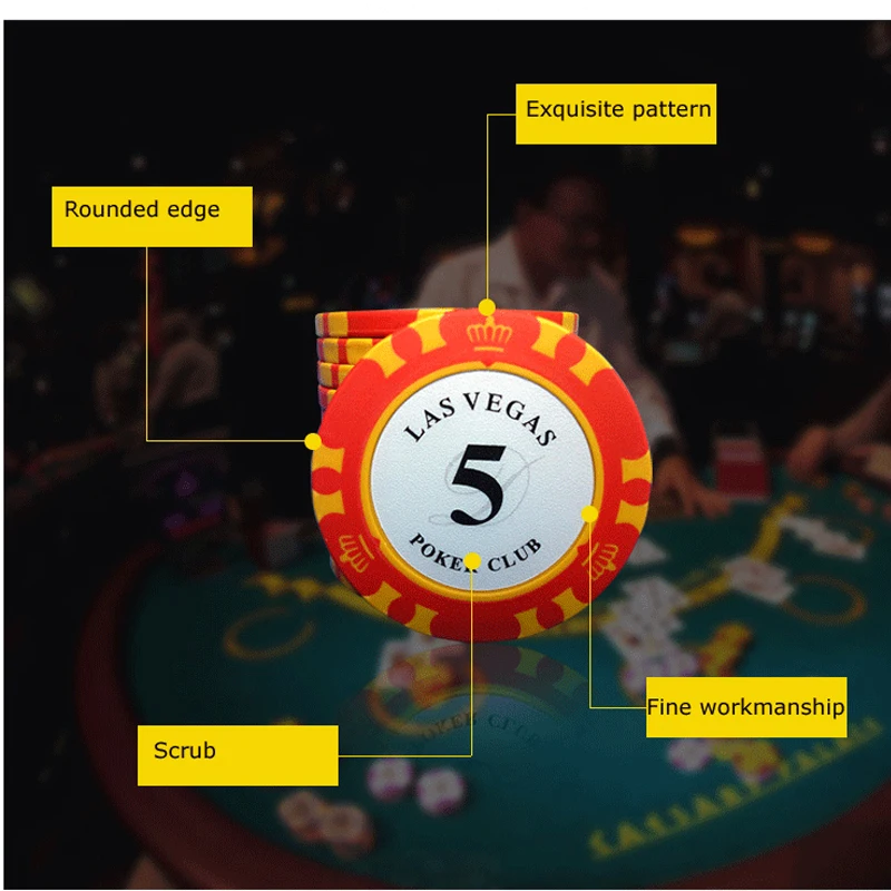 Оптовая продажа глиняных покерных чипов набор 20 шт фишек для покера Техасский