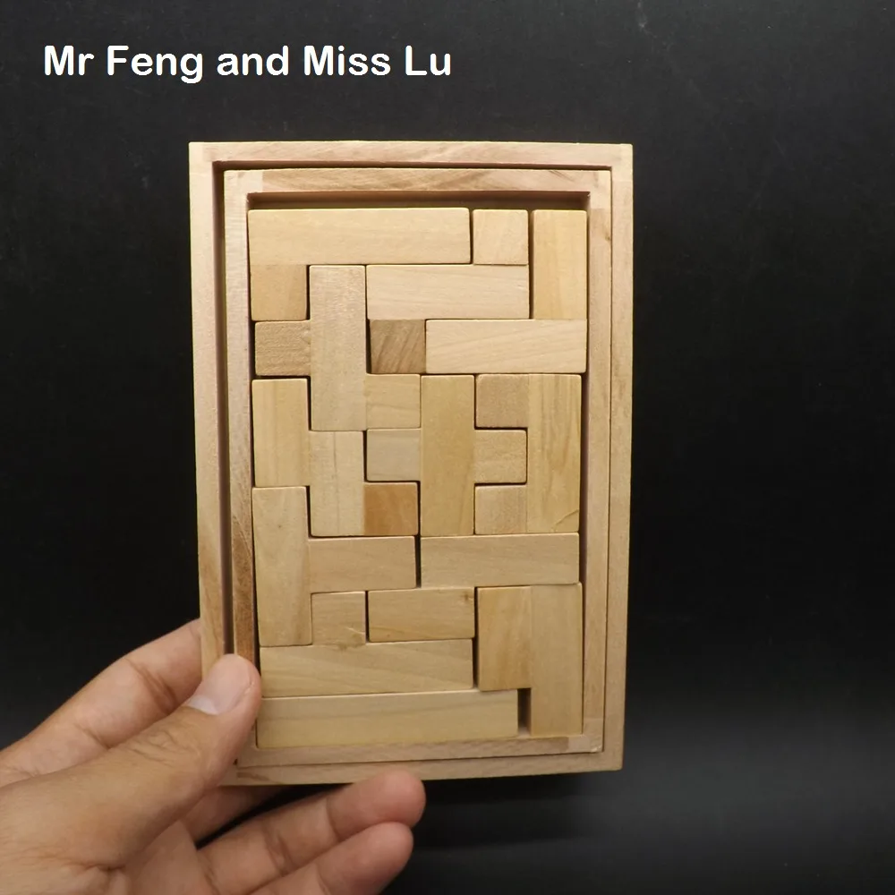Оригинальная деревянная головоломка тетрис сборная игра Брайана гаджет для