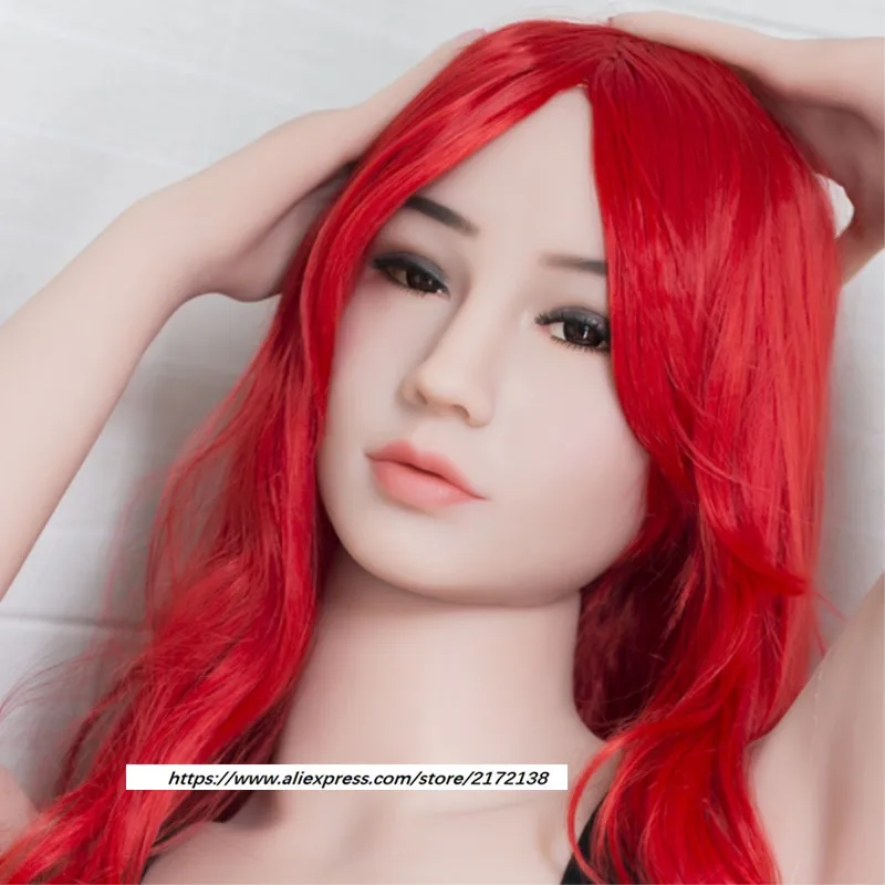 Новая Кукольная голова WMDOLL с красным париком для интима кукла мужчин 150 170