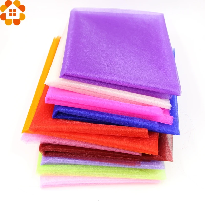 Горячая распродажа! 5 м/лот прозрачная органза тюль рулон ткани для свадебной