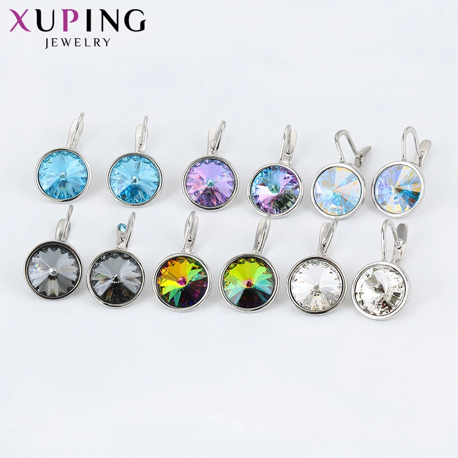 Xupingg индивидуальность серьги винтажные кристаллы от Swarovski Роскошные ювелирные изделия литературный подарок подруге S143.6-93833