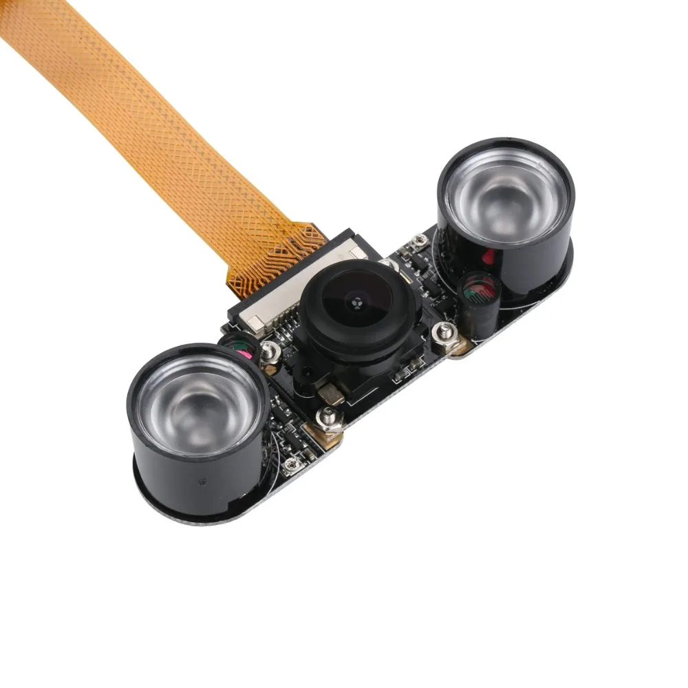 Raspberry Pi Zero модуль камеры ночного видения широкоугольный Рыбий глаз 5MP веб-камера с инфракрасным ИК-датчиком светодиодный светильник для RPI Zero