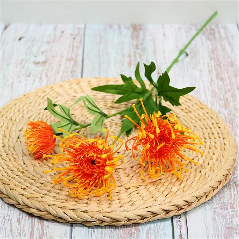 10 шт. искусственный цветок 20 08 &quotДлина Моделирование пластик Leucospermum Spp для дома