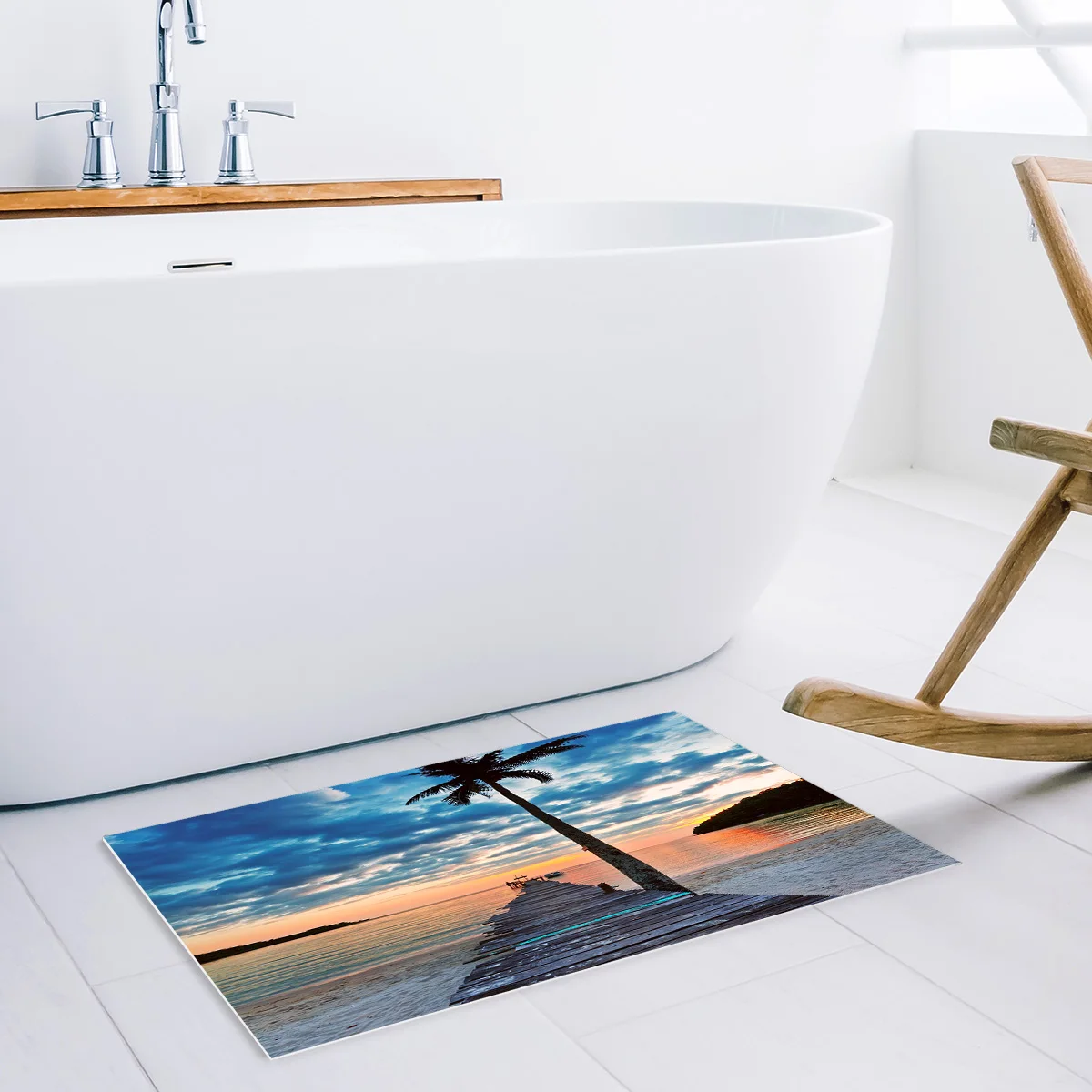 Сансет море пляжные коврики для подъездных ботинок скребок обуви наборы