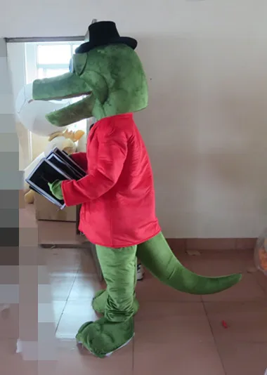 2017 высокое качество продажи Прекрасный Крокодил костюм для взрослых крокодил