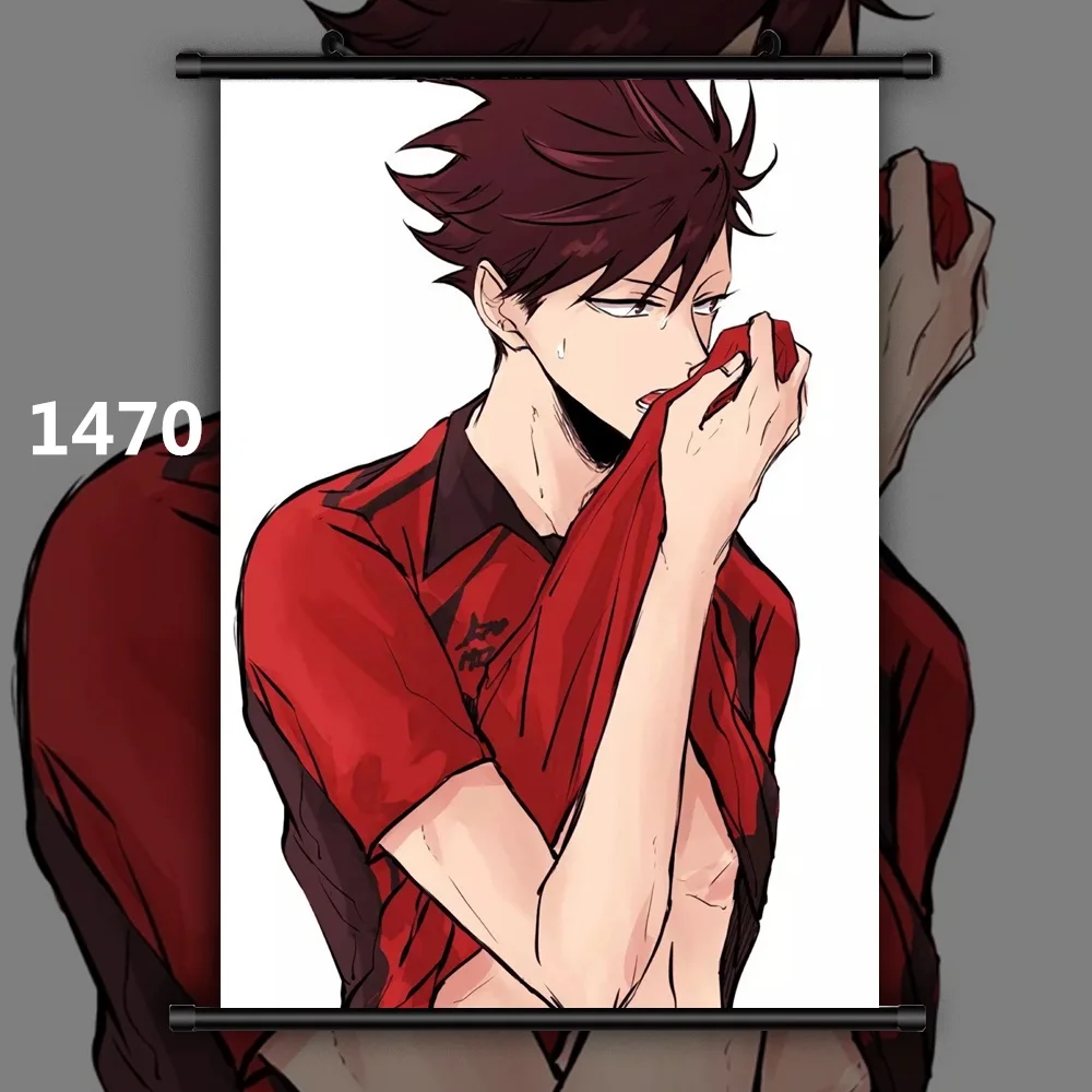 1470 Haikyuu Yaoi Kei Shoyo x Tobio Аниме Манга настенный плакат свиток C - Цвет: 1470