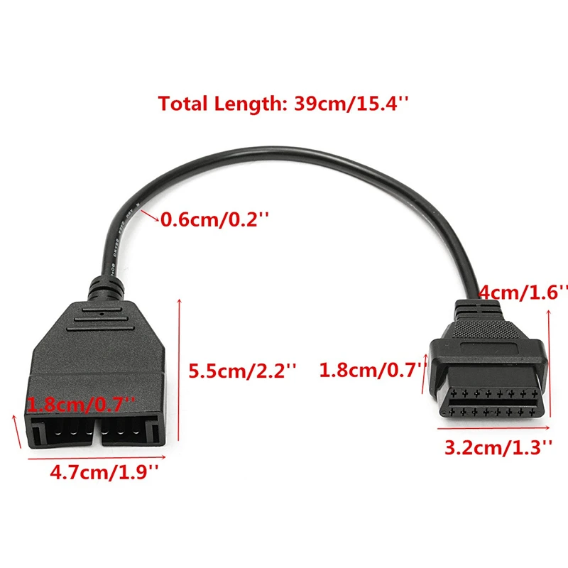 GM 12 Pin OBD1 в 16 OBD2 конвертер адаптер кабель для диагностического