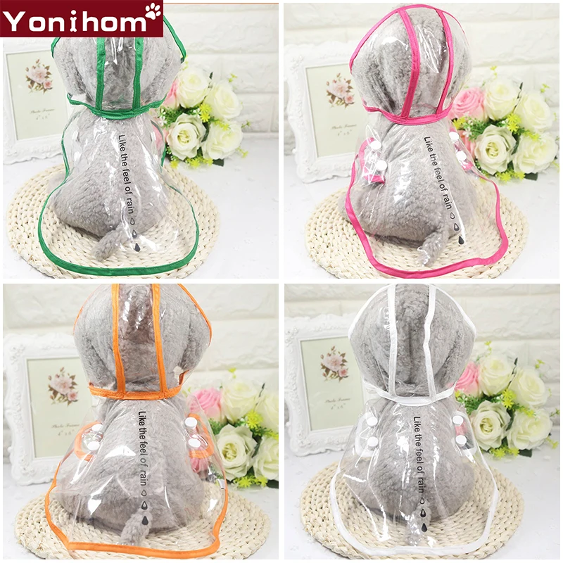 Waterproof Clothing for Dogs Pet Clothes Dog Raincoat Transparent Rain Coat Pets Raincoats Small XS-2XL | Дом и сад