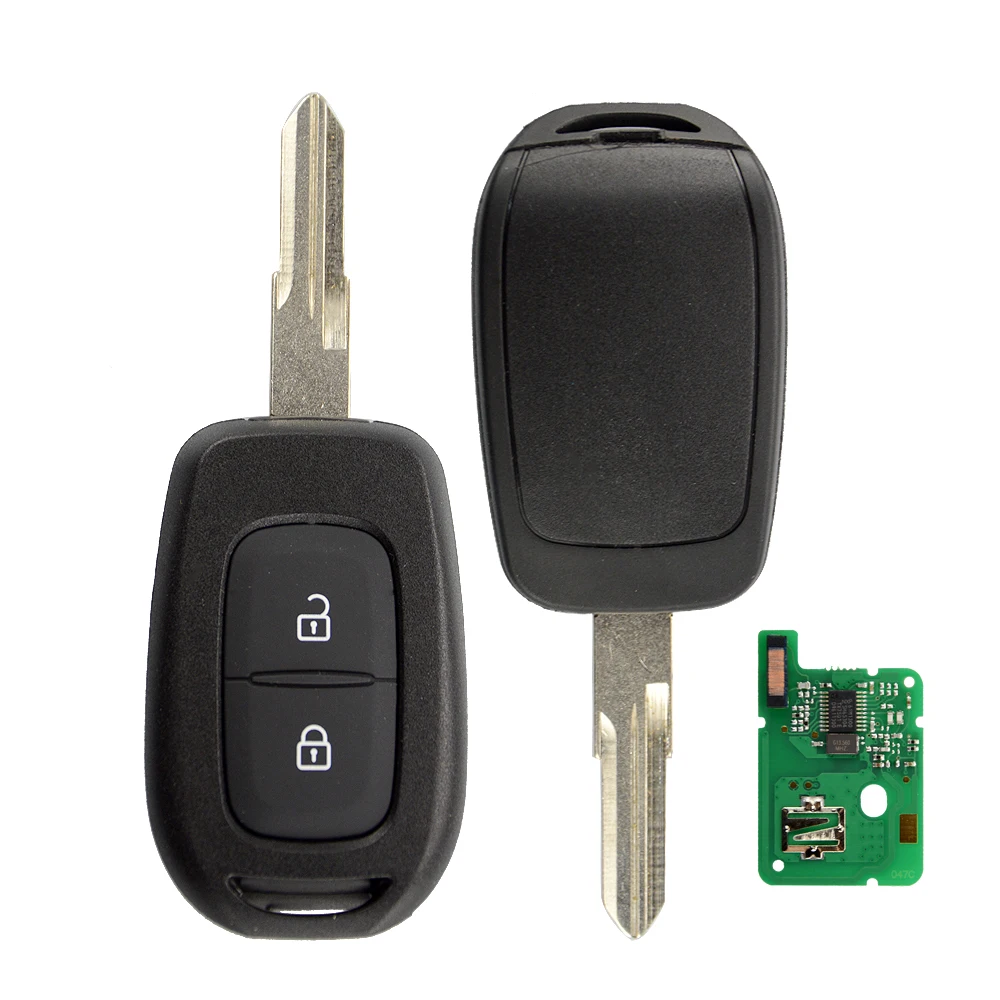 OkeyTech 2 кнопки FSK 433 МГц PCF7961M чип VAC102 Blade удаленный ключ оболочка для Renault Sandero Dacia Logan
