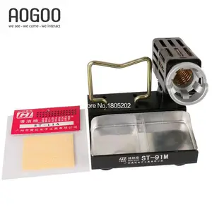 ST-91M высококачественный паяльник с металлическим основанием с 1 губкой