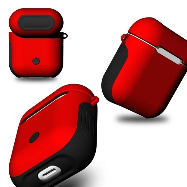 2 в 1 TPU+ PC чехол для наушников для Apple AirPods, беспроводные наушники, чехол для зарядки для AirPods, защитные аксессуары