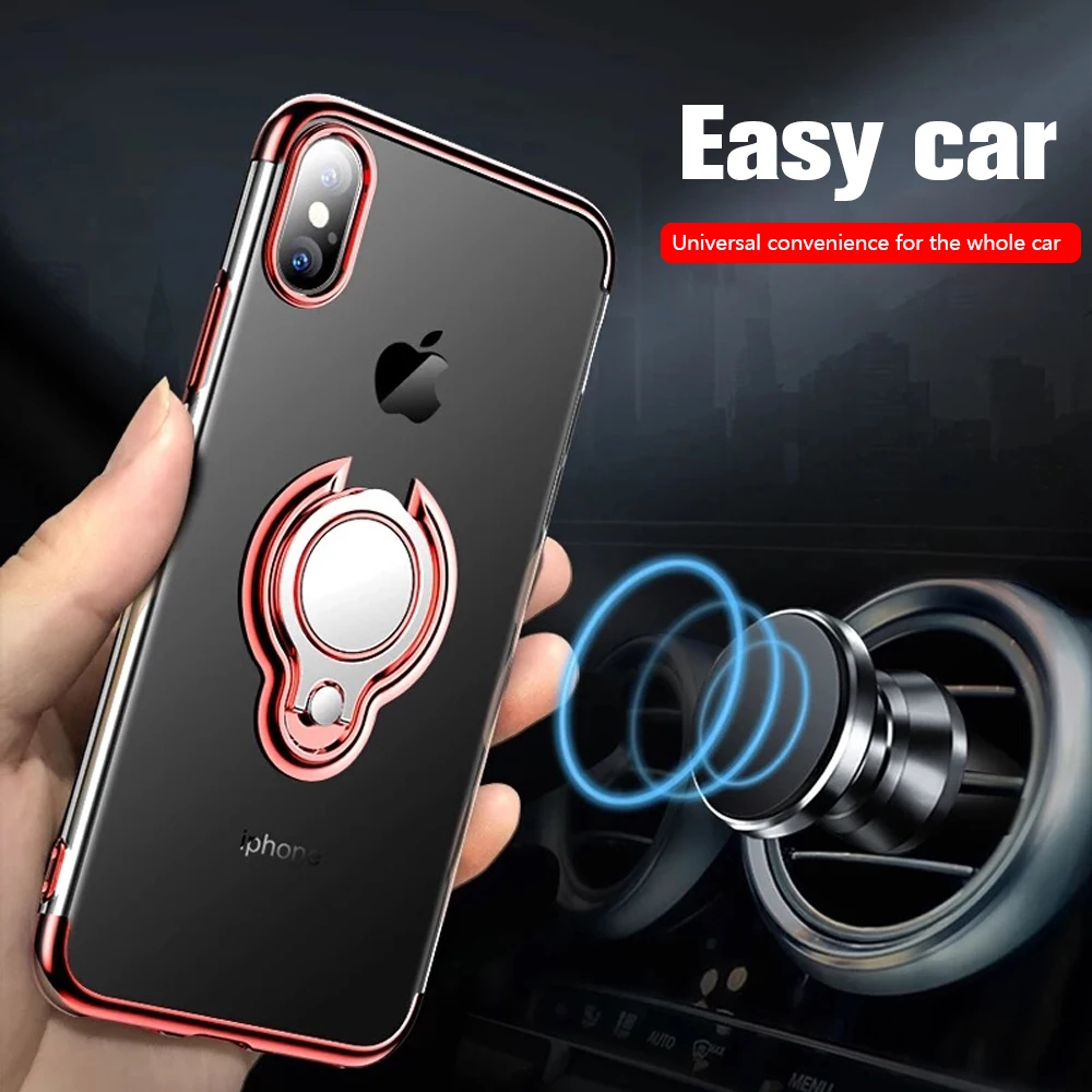 Case For Samsung Note 9 Galaxy S9 Plus Ring Magnetic Holder Stand Cover A6 2018 S8 |
