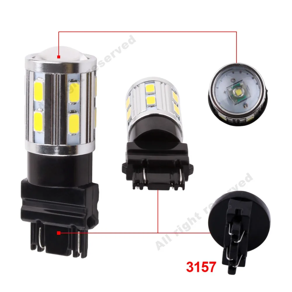Светодиодный фонарь T25 2 шт. 3157 3156 3057 P27/7 вт светодиодный 12 SMD задний стоп сигнал