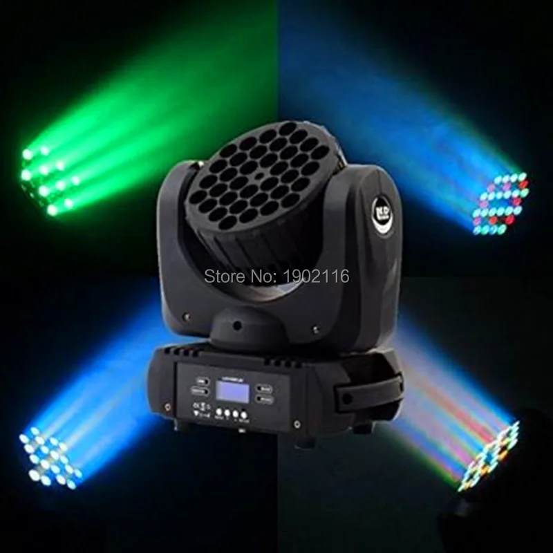 6 шт. светильник ный светодиодный луч с подвижной головкой RGBW 36x3 Вт промывочный