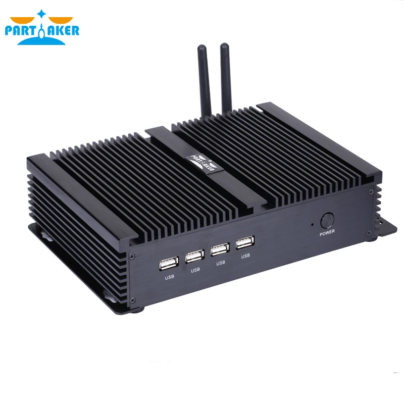 Промышленный ПК par57 I2 Intel C1007U HDMI 4 RS232 Dual NIC 2 LAN 8 USB WiFi прочный компьютер|Мини ПК| |
