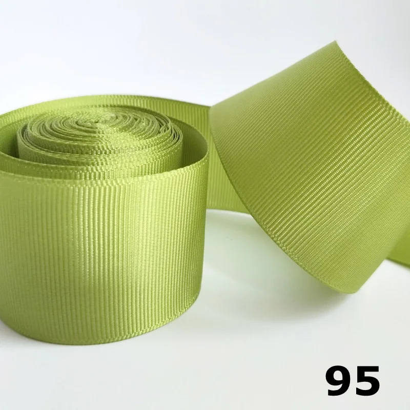 HL 5 yards 1-1/2"(40mm) Solid Color Grosgrain Ribbons Making Hair Bows Wedding Decorative Gift Box Wrapping DIY Crafts R010