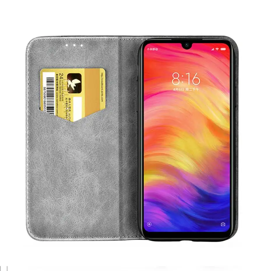 Чехол книжка смешанных цветов для Xiaomi Redmi Note 7 6 Pro 5A чехол бумажник из