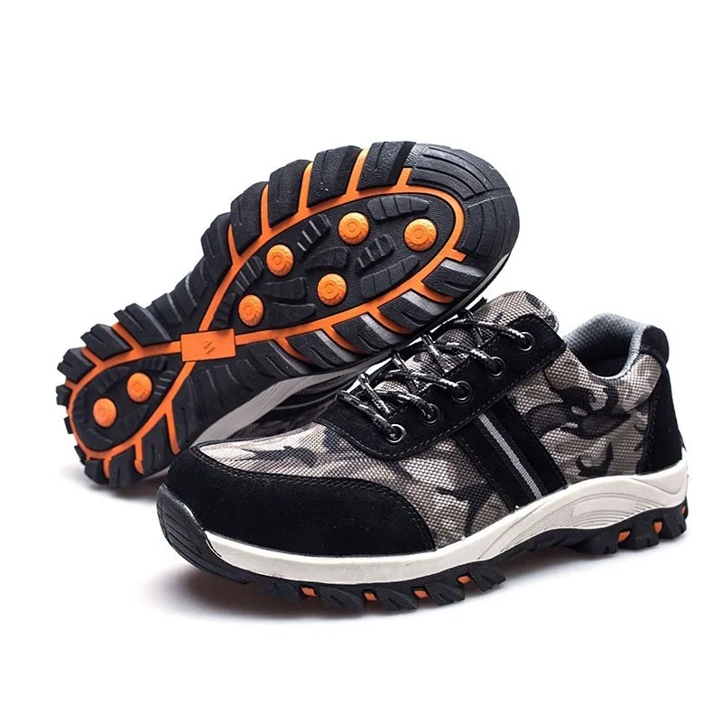 Casual shoes men sneakers Mens outdoor Safety Steel Toe Cap Work Hiking Breathable Trainers Boots Shoes#G4 | Обувь