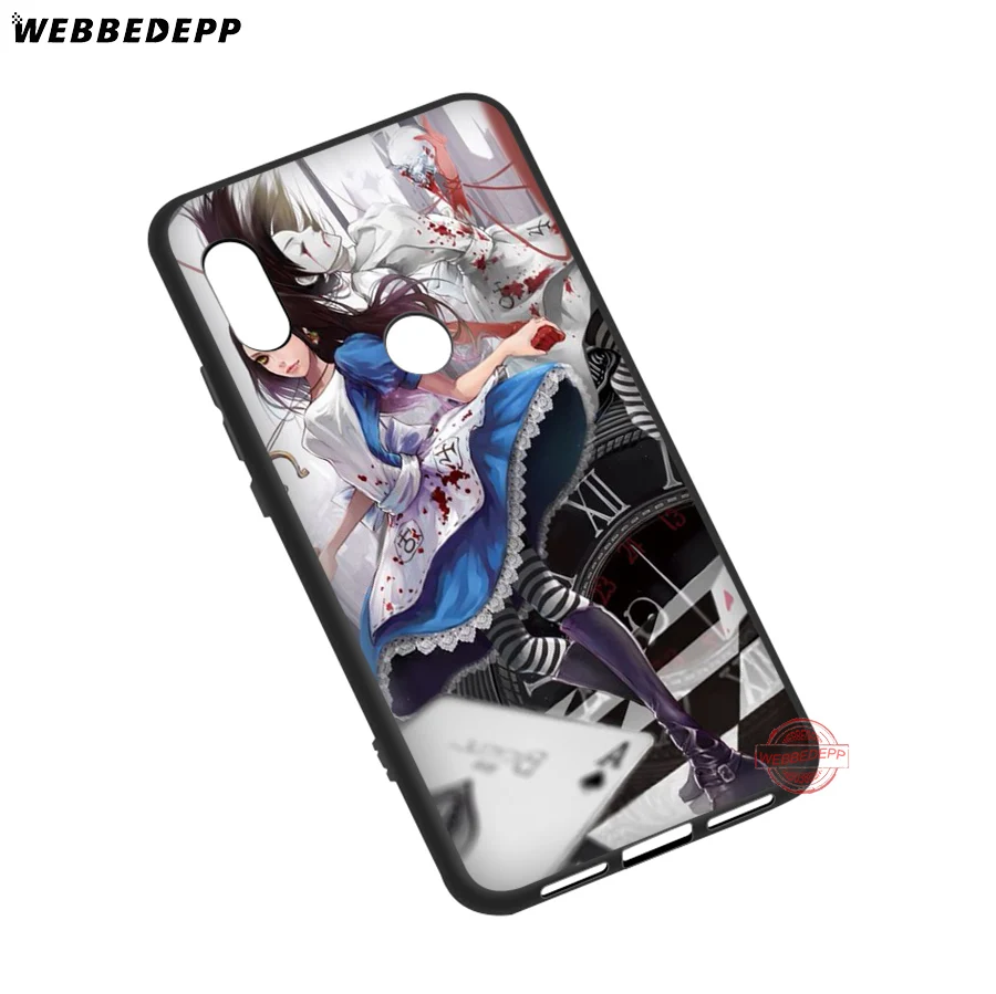WEBBEDEPP Alice Madness Returns Soft Silicone Case for Xiaomi Mi 6 8 9 SE MAX 3 A1 A2 Lite F1 Cover | Мобильные телефоны и