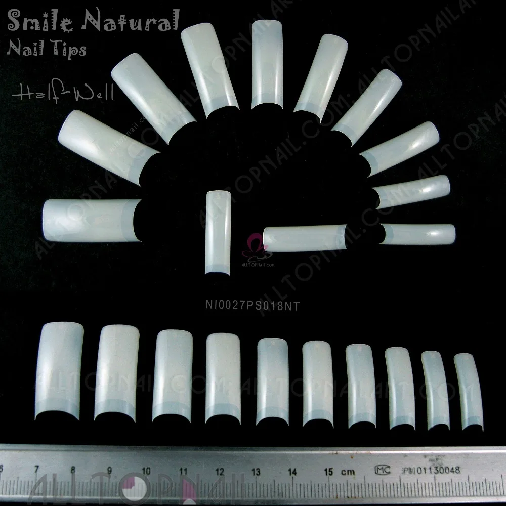Акриловые искусственные накладные ногти Smile Curve 200 коробок для французского и