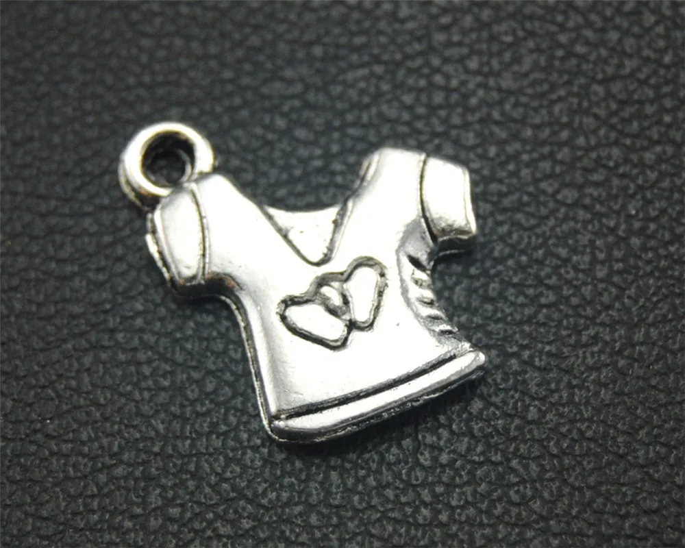 50pcs Silver Color T-shirt and shorts Charm Pendant DIY Necklace Bracelet Bangle Findings A1770 | Украшения и аксессуары
