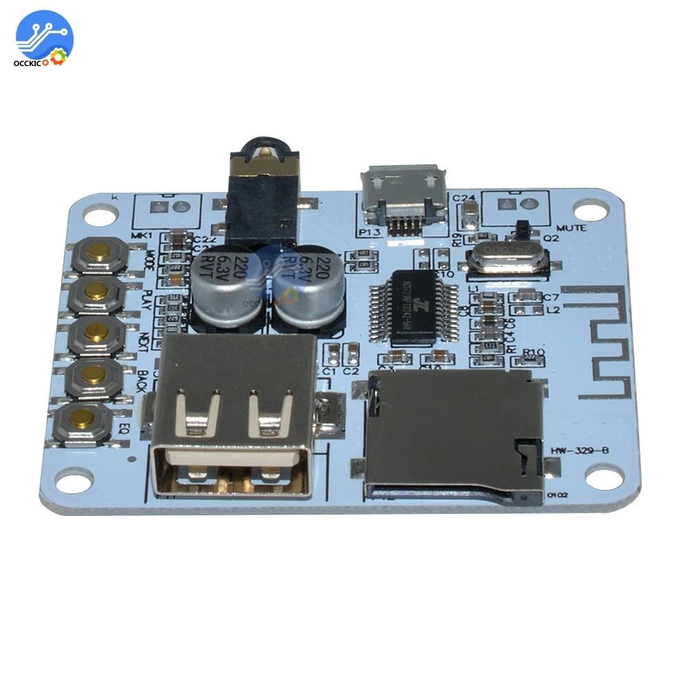 USB Bluetooth плата аудиоресивера слот для TF карты MP3 аудио декодер плеер 5 в