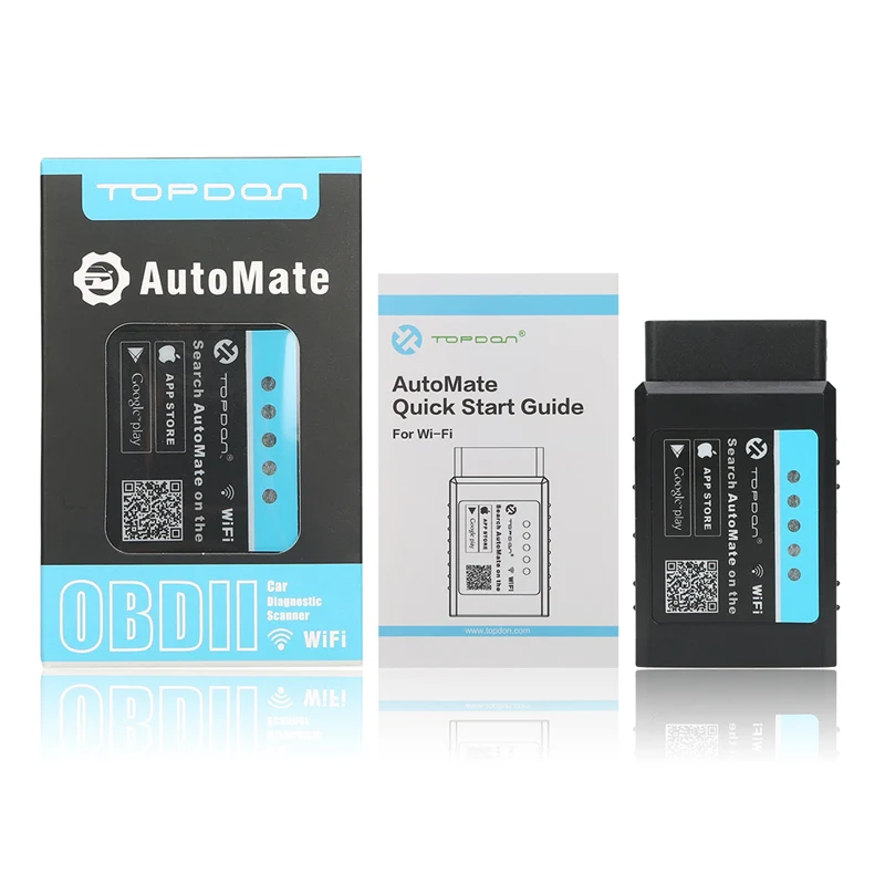 TOPDON 327 V1.5 чип PIC18F25K80 Супер Мини ELM327 OBD2 разъем OBDII EOBD ELM327 сканер Wi-Fi автоматическая проверка двигателя автомобиля