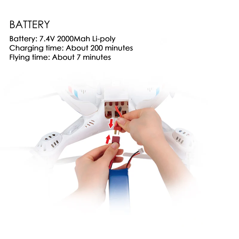 SYMA X8W Радиоуправляемый Дрон с камерой HD 2MP Wifi FPV в реальном времени Квадрокоптер