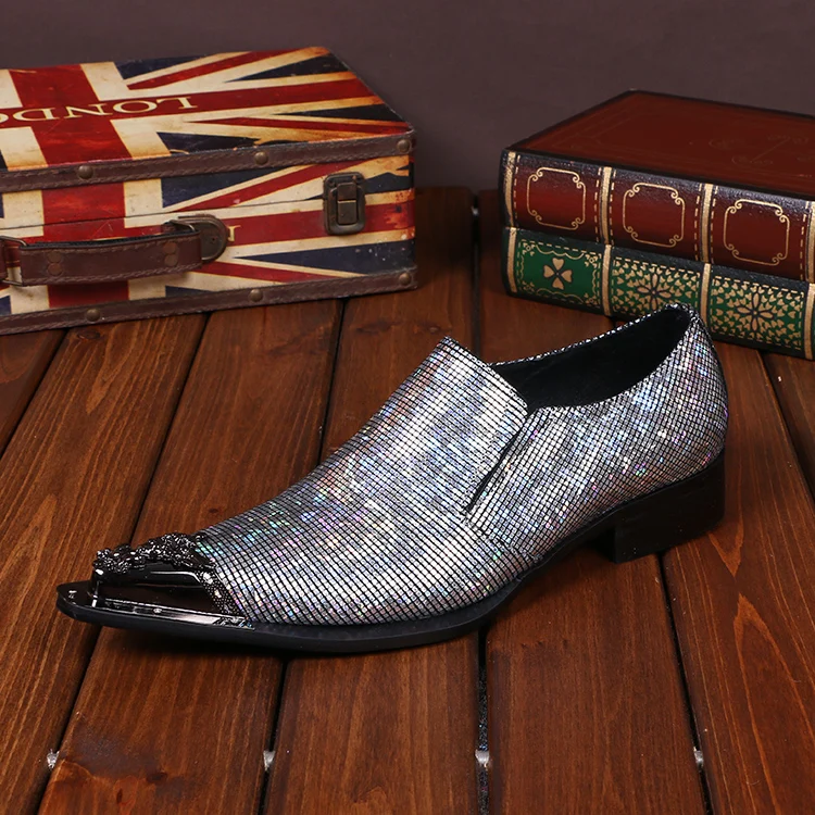 Высококачественная Мужская деловая офисная обувь с острым носком вечерние туфли