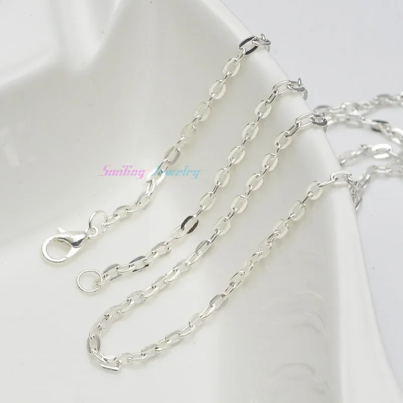 10 шт 72 см серебряный цвет оптом крест цепь ожерелье с DIY Филигранное мужское