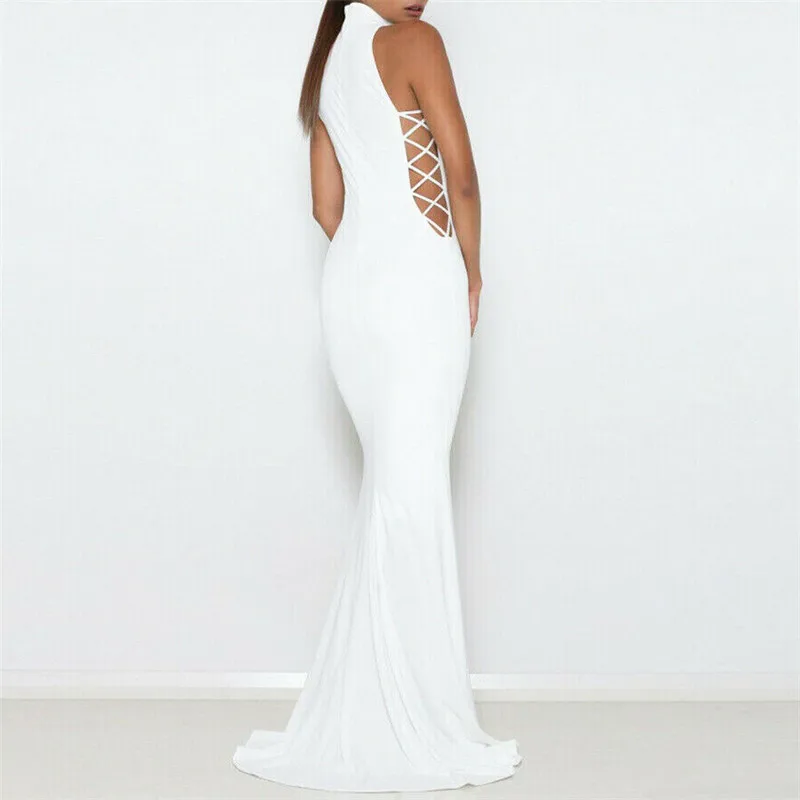 Женское длинное платье-Русалка Boho Maxi Club Красное Длинное Платье для вечеринки