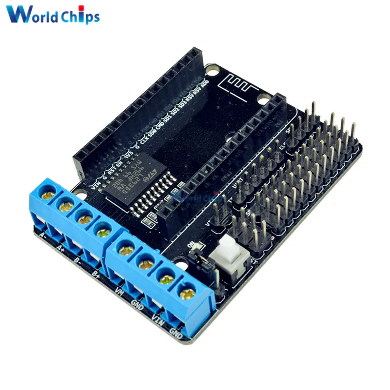 2 шт./лот NodeMCU Защитная плата двигателя L293D для детской детали из ESP8266 фотография diy
